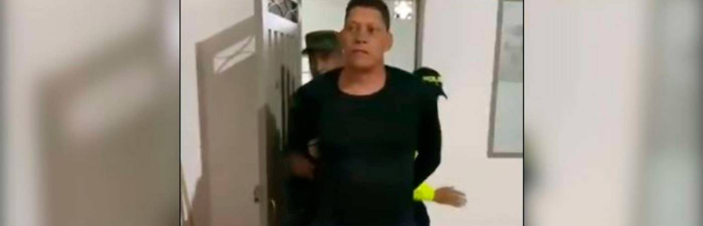 El hombre era requerido por varios delitos. / FOTO: CAPTURA DE VIDEO