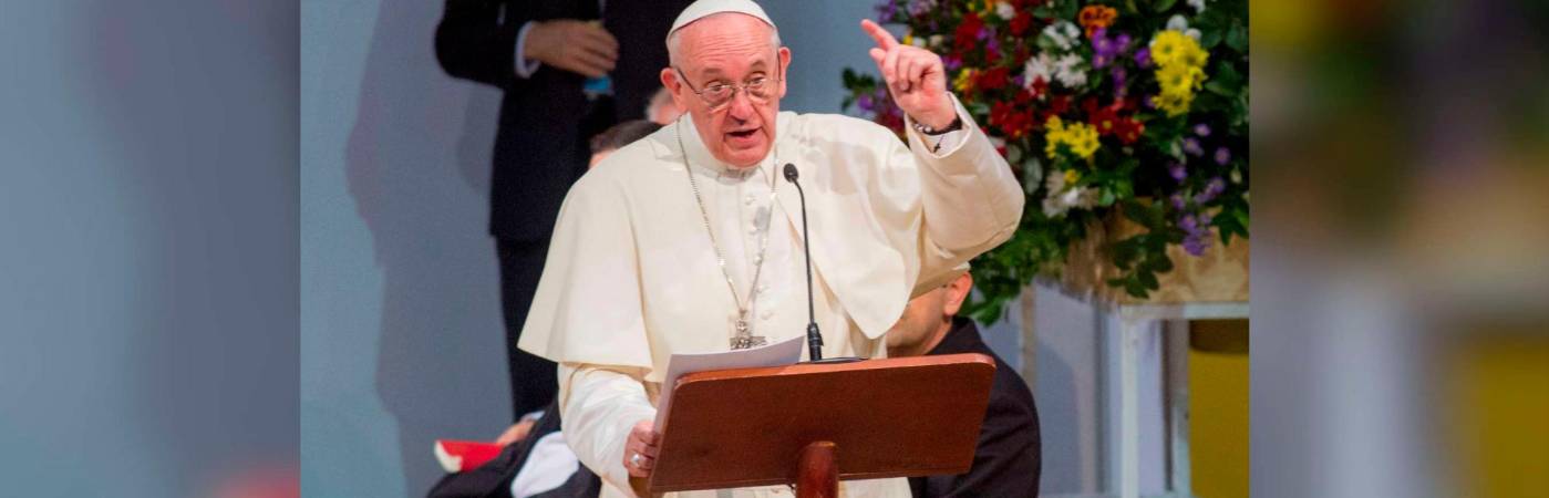 El papa Francisco durante su visita a Medellín en septiembre de 2017. /FOTO: JUAN ANTONIO SÁNCHEZ