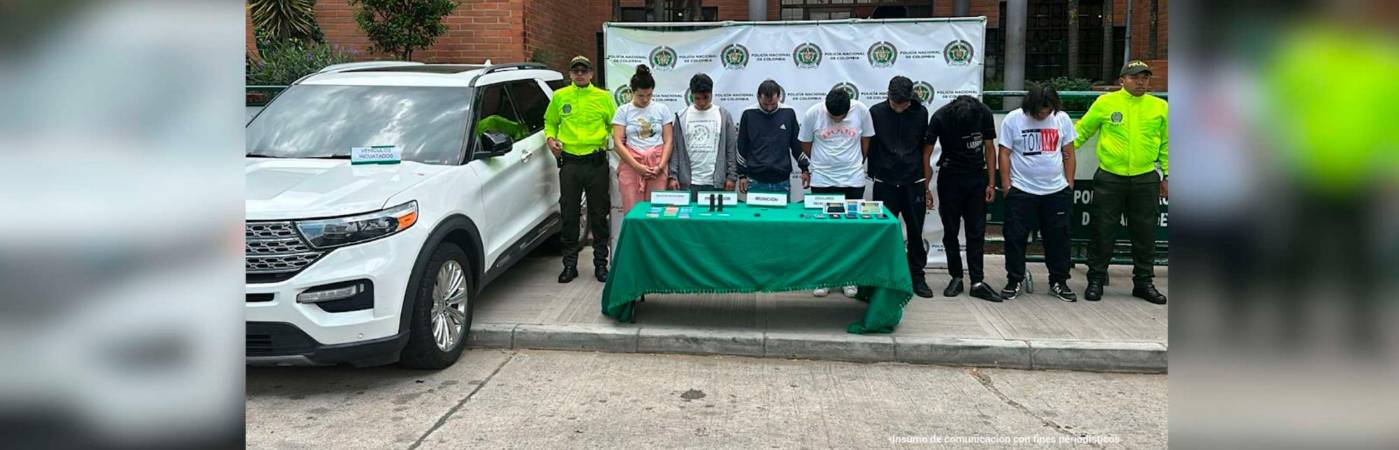 Las 7 personas fueron capturadas en operativos de la Sijín de la Policía en Medellín y en Bello. /FOTO: CORTESÍA