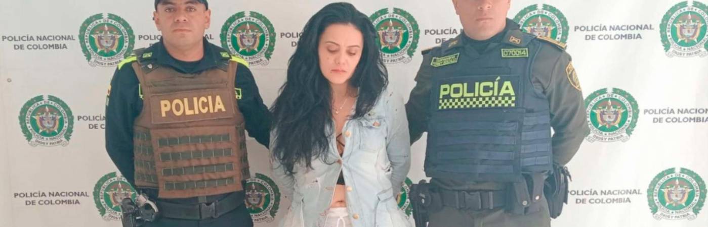 Leidy Viviana Flórez Flórez tras ser capturada por el delito de homicidio. /FOTO: CORTESÍA