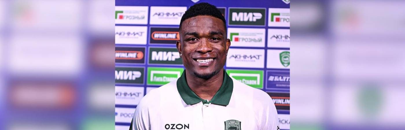 Jhon Córdoba volvió a marcar en Rusia. FOTO: @FCKRASNODAR