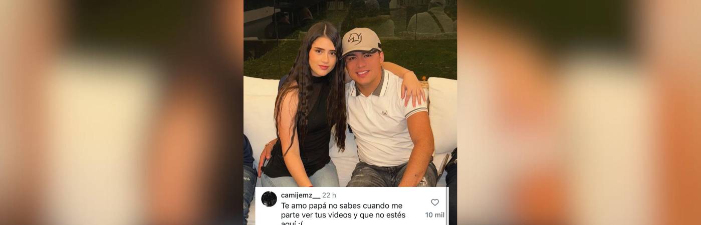 Yeison Jiménez y su hija Camila. FOTO: REDES SOCIALES