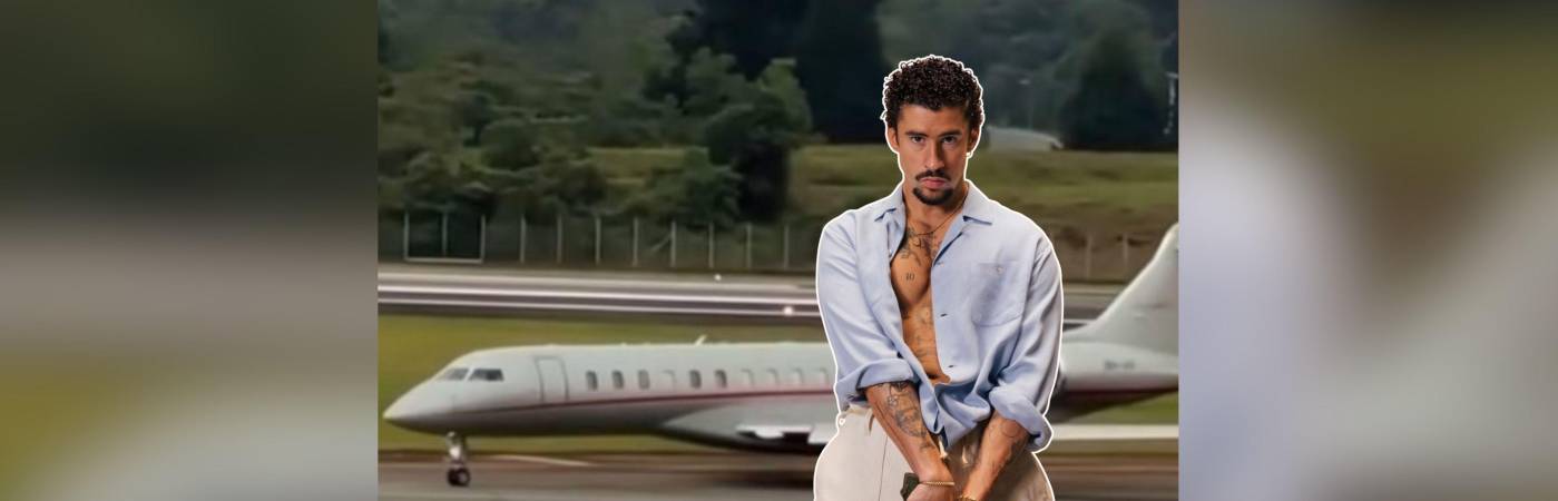 Bad Bunny ya está en Medellín, donde dará 3 conciertos el próximo fin de semana. FOTOS: CAPTURA DE VIDEO MIX RADIO E INSTAGRAM @@badbunnypr