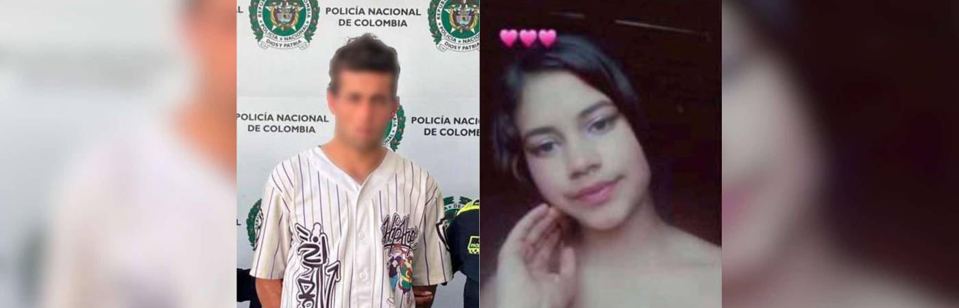 Izquierda: el capturado. Derecha: Angie Sorany Marulanda Jaramillo, la víctima. /FOTOS: CORTESÍA Y REDES SOCIALES