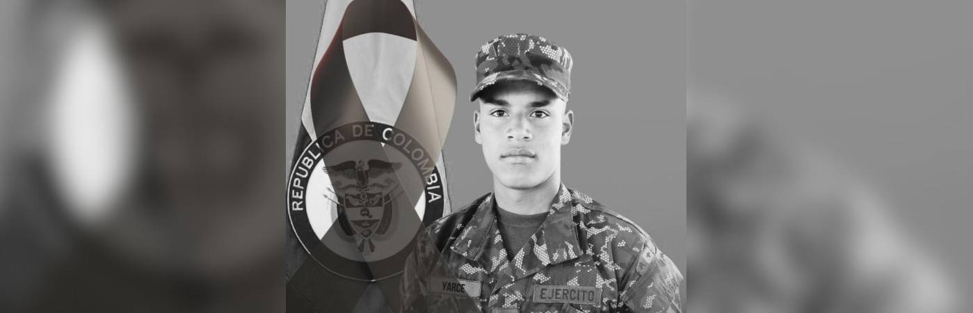 Él era el soldado Yarlin Arcángel Yarce Lopera. FOTO: EJERCITO NACIONAL