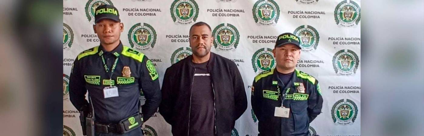 Andrés Felipe Torres Gómez fue capturado por la Policía en el aeropuerto de Rionegro. /FOTO: CORTESÍA