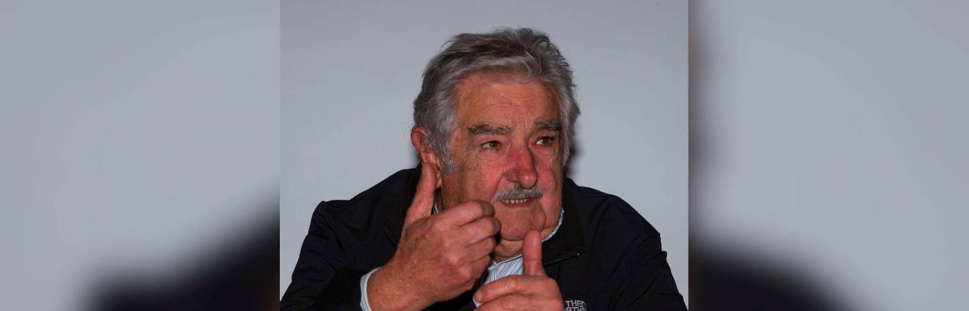 Pepe Mujica durante una visita a Medellín. /FOTO: ARCHIVO EL COLOMBIANO