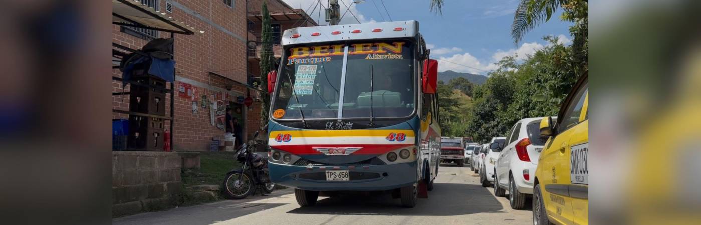 Nueva ruta de transporte público. /FOTO: ALCALDÍA DE MEDELLÍN