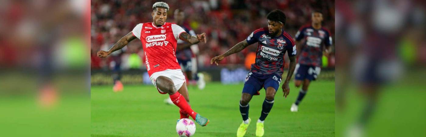 El DIM ajusta 6 partidos consecutivos sin poder ganarle a Santa Fé en El Campín. /FOTO: COLPRENSA