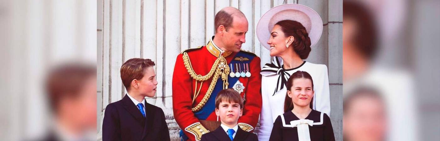 Los príncipes de Gales, William y Kate, junto a sus hijos. /FOTO: INSTAGRAM @princeandprincessofwales