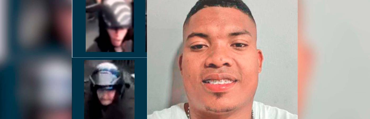 Izquierda: los delincuentes que son buscados por las autoridades. Derecha: Duván Alejandro Mosquera Vargas, la víctima. /FOTOS: CORTESÍA