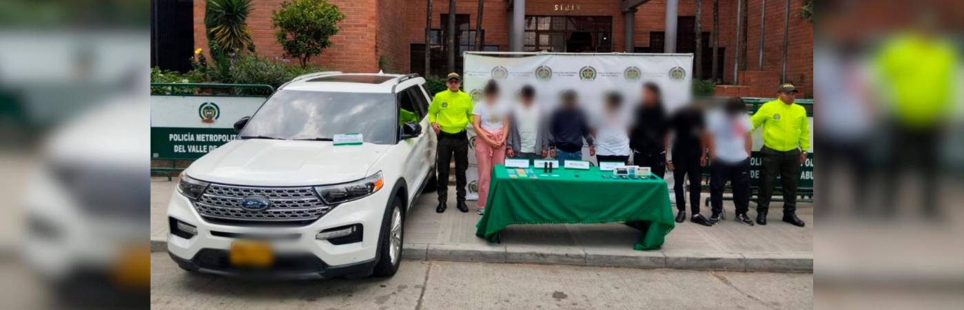 Según las autoridades, los delincuentes usaban una camioneta de alta gama para no levantar sospechas. /FOTO: POLICÍA NACIONAL
