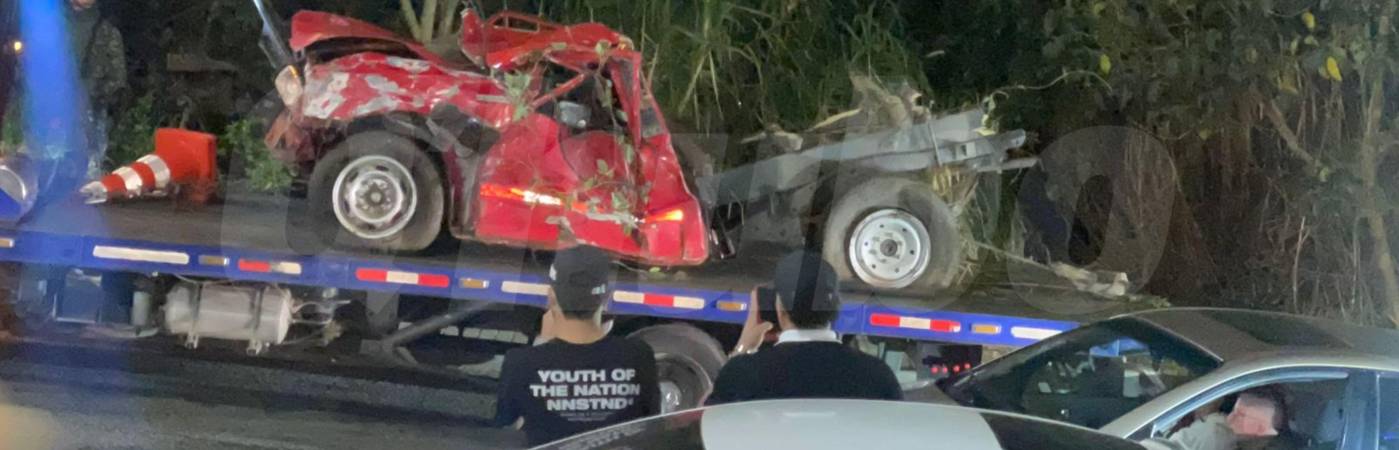Accidente en Niquia dejó una persona lesionada. FOTO: CORTESÍA PARA Q’HUBO MEDELLÍN