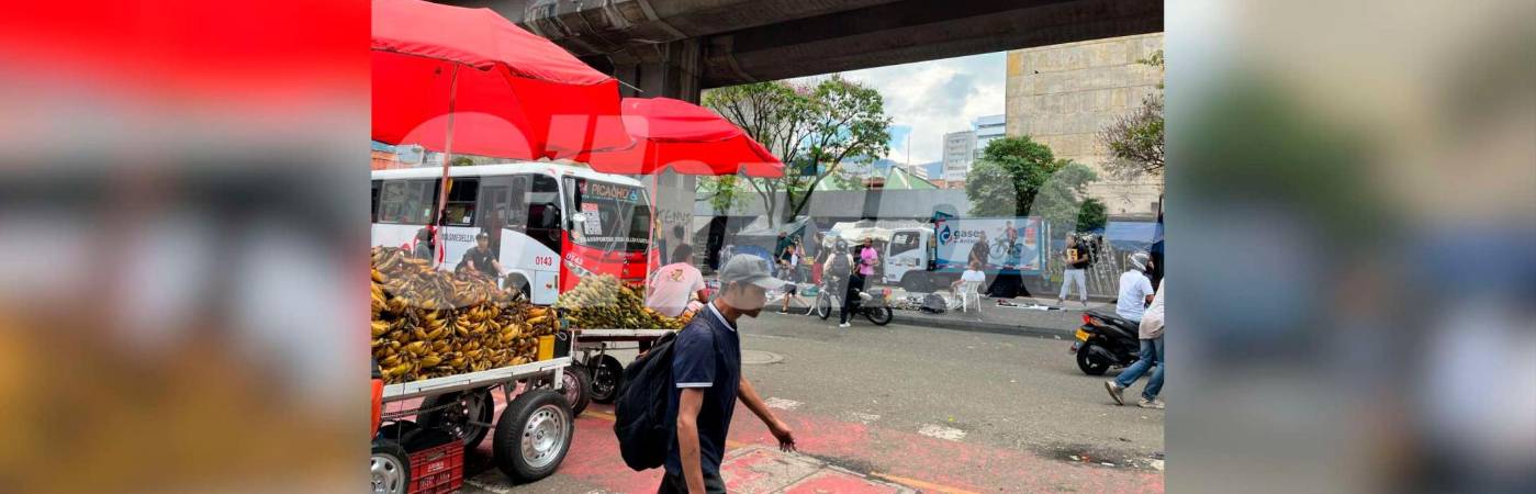 En este andén cayó malherido Marlon. /FOTO: ANDRÉS FELIPE OSORIO GARCÍA