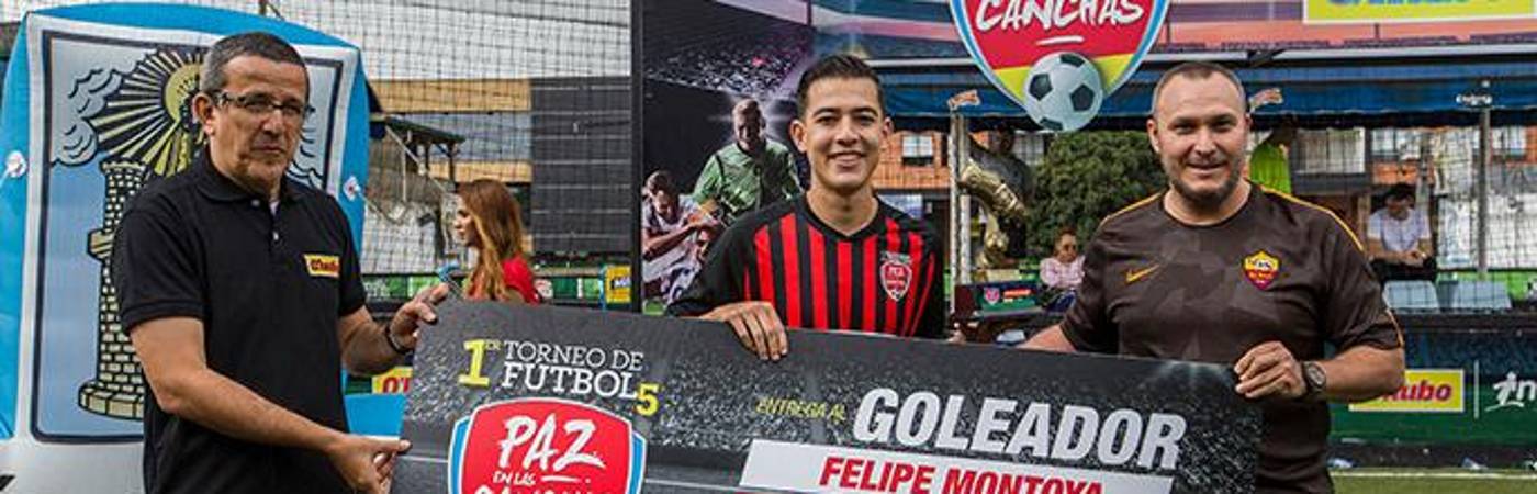 Felipe Montoya, de Soccer 70, fue el goleador de Paz en las Canchas 2019. / FOTO: Q’HUBO MEDELLÍN