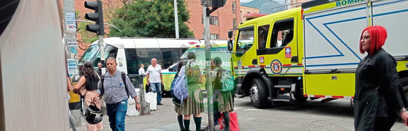Accidente de tránsito Tranvía. /FOTO: CORTESÍA GUARDIANES ANTIOQUIA. 