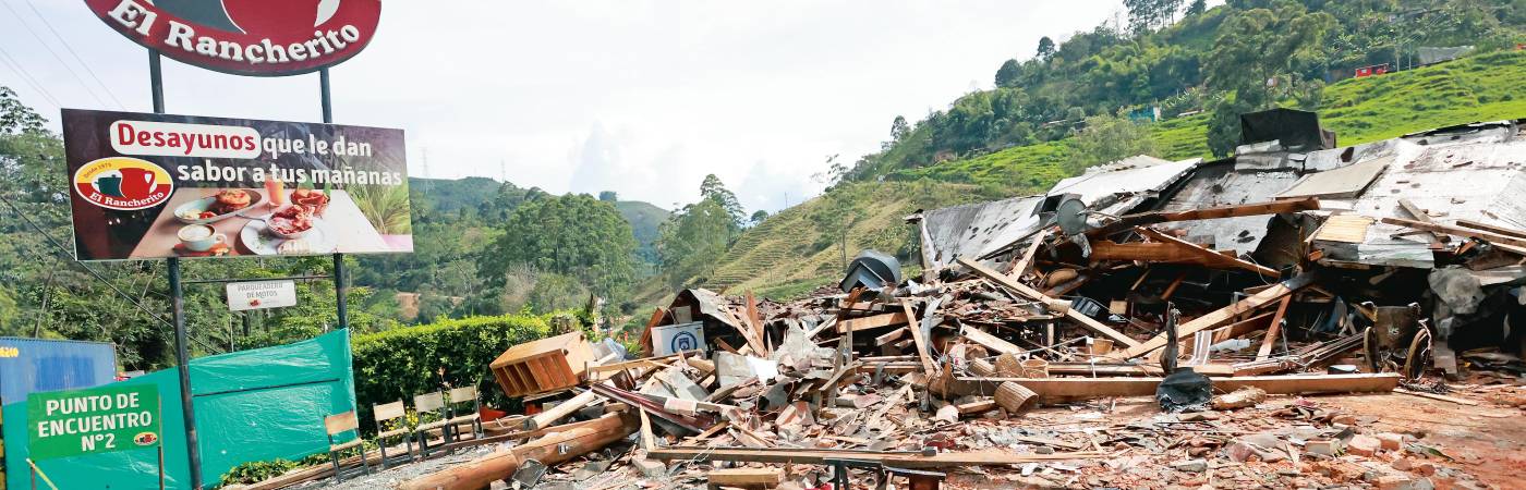 El restaurante estaba a punto de cerrar, solo había 5 empleados en el sector de la cocina, que no se vio afectado, y todos resultaron ilesos. /FOTO: MANUEL SALDARRIAGA