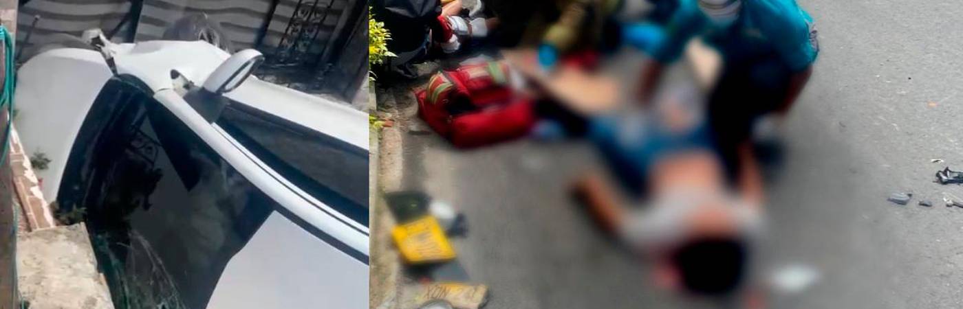 Los heridos en santa Cruz fueron trasladados a centro asistencial /FOTOS: CORTESÍA DENUNCIAS ANTIOQUIA 