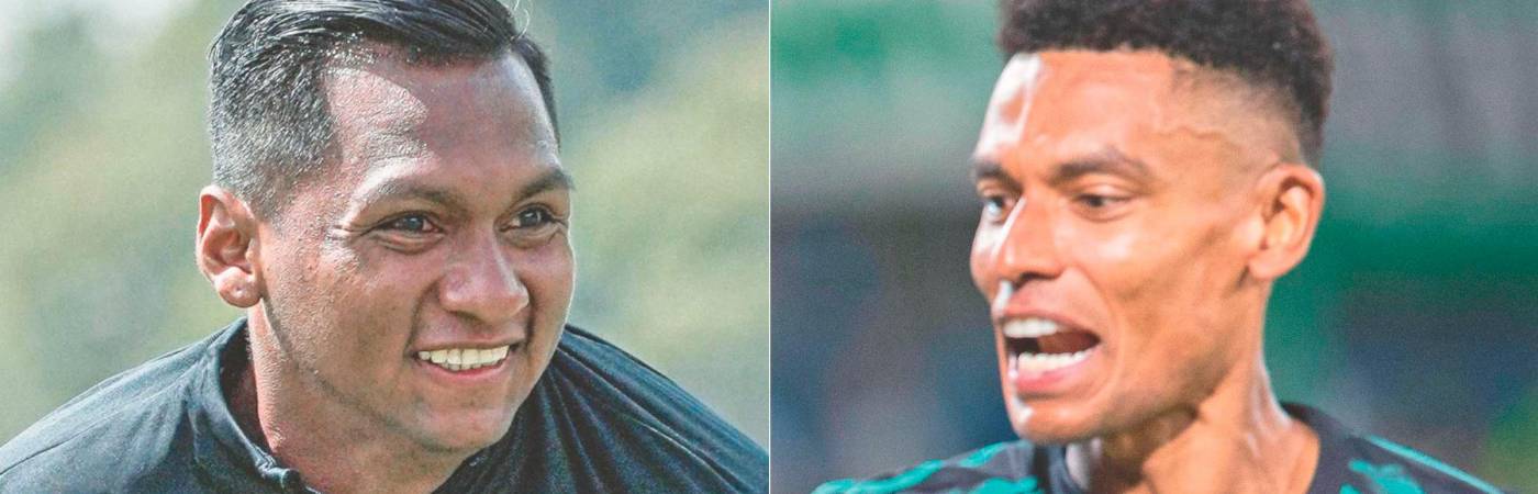 Alfredo Morelos y William Tesillo.