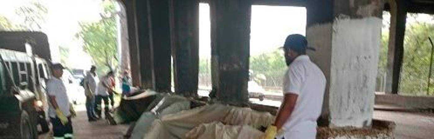 El operativo también se llevó en el puente del Mico. /FOTO: ALCALDÍA DE MEDELLÍN.