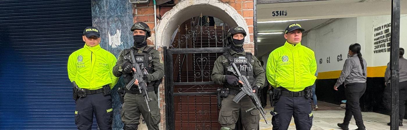 Intervención en el centro de Medellín. /FOTO: POLICÍA METROPOLITANA DEL VALLE DE ABURRÁ