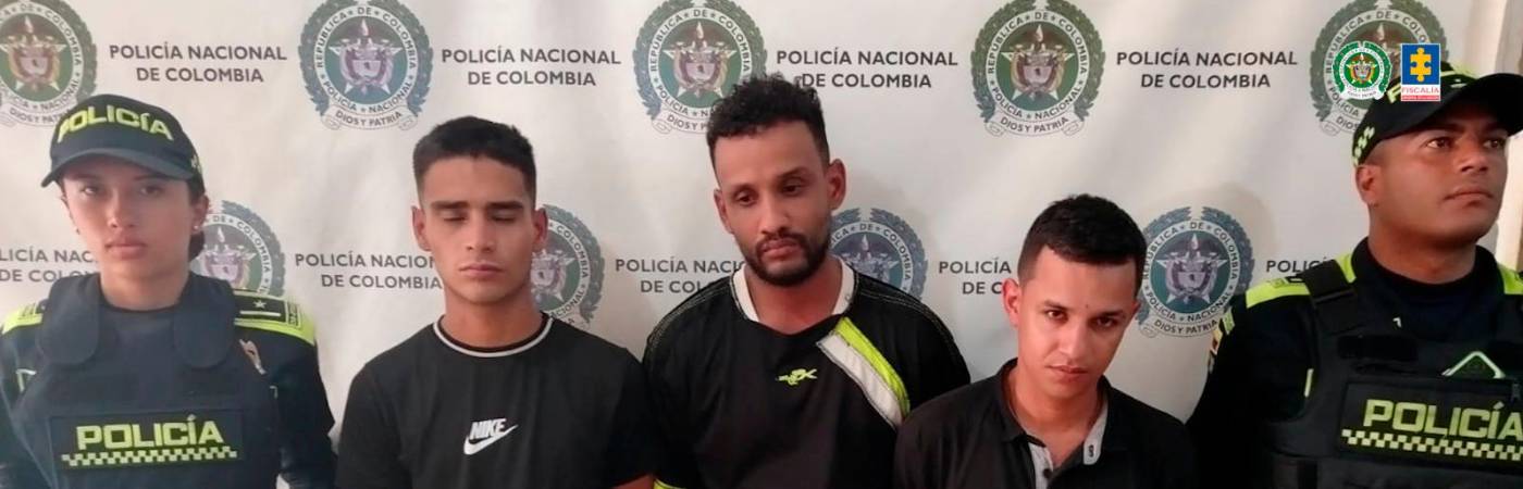 Ellos son Santiago Ruiz Murillo, Yojan Andrés Machuca Barbosa y Jolfran Ramos Contreras. /FOTO: CORTESÍA