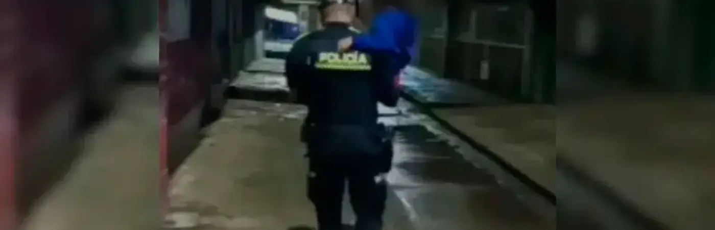 Los vecinos fueron quienes se dieron cuenta de la situación. FOTO: Captura de video Policía Nacional