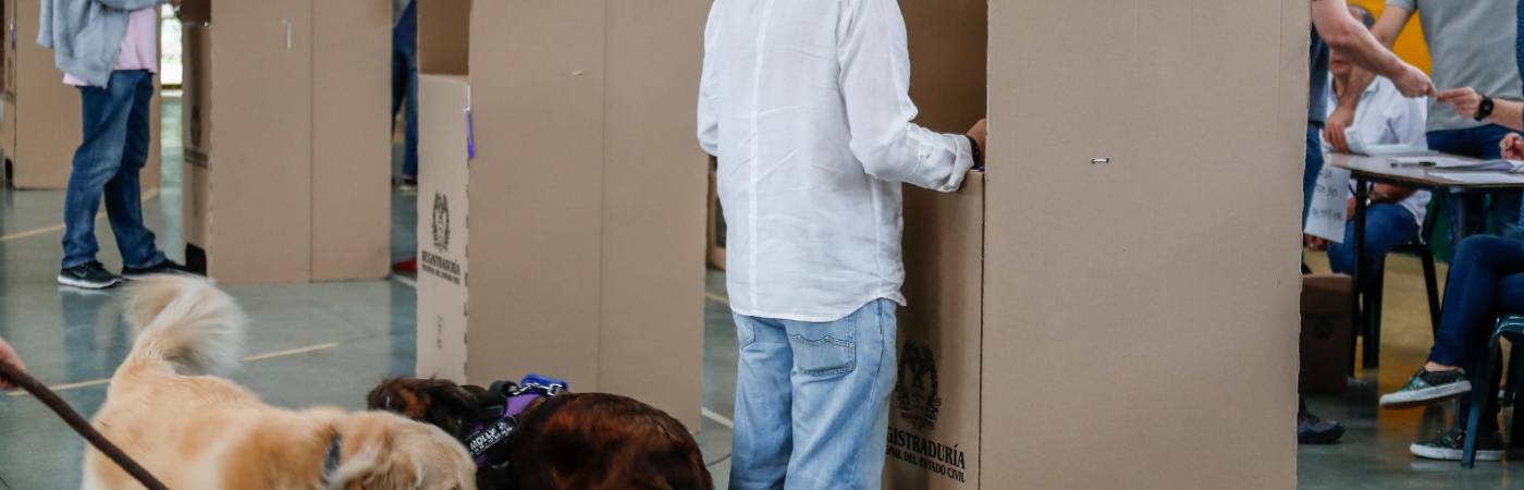 También puede ir con sus mascotas a votar. /FOTO: ARCHIVO-ILUSTRATIVA