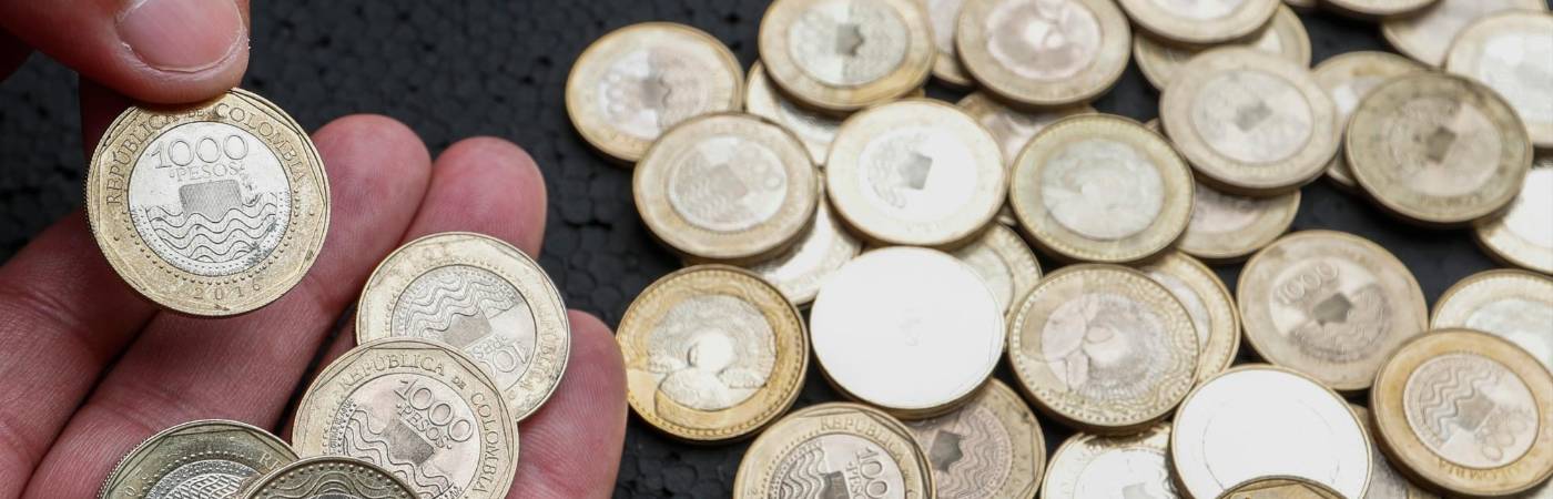 Moneda de $ 1000 en Colombia. /FOTO: ARCHIVO. 