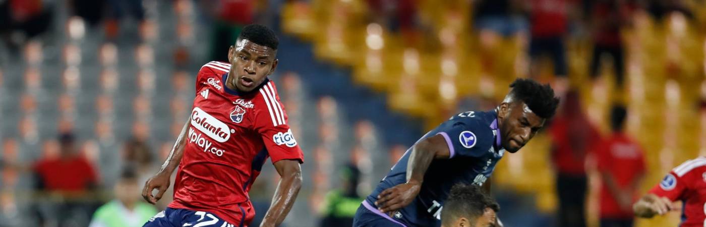 Brayan León por poco se va con dos goles, uno fue anulado por el VAR. /FOTO: JAIME PÉREZ MUNÉVAR