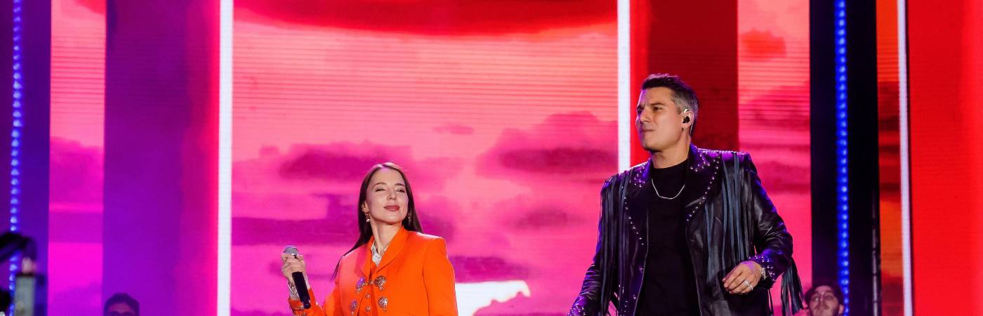 La fusión de México y Colombia por cuenta de Majo Aguilar y Pipe Bueno. /FOTO: CORTESÍA