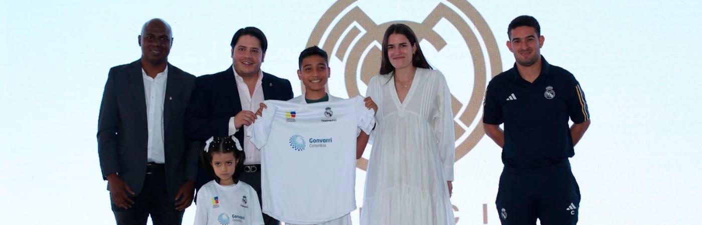 EN FOTOS: La Fundación Real Madrid inauguró una nueva Escuela Sociodeportiva en Itagüí
