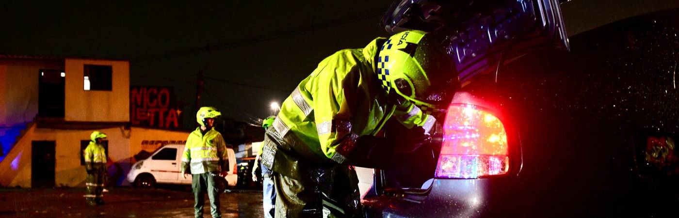 La Policía mantiene operativos en puntos donde se han evidenciado casos de hurto de vehículos./ FOTOS:CORTESÍA