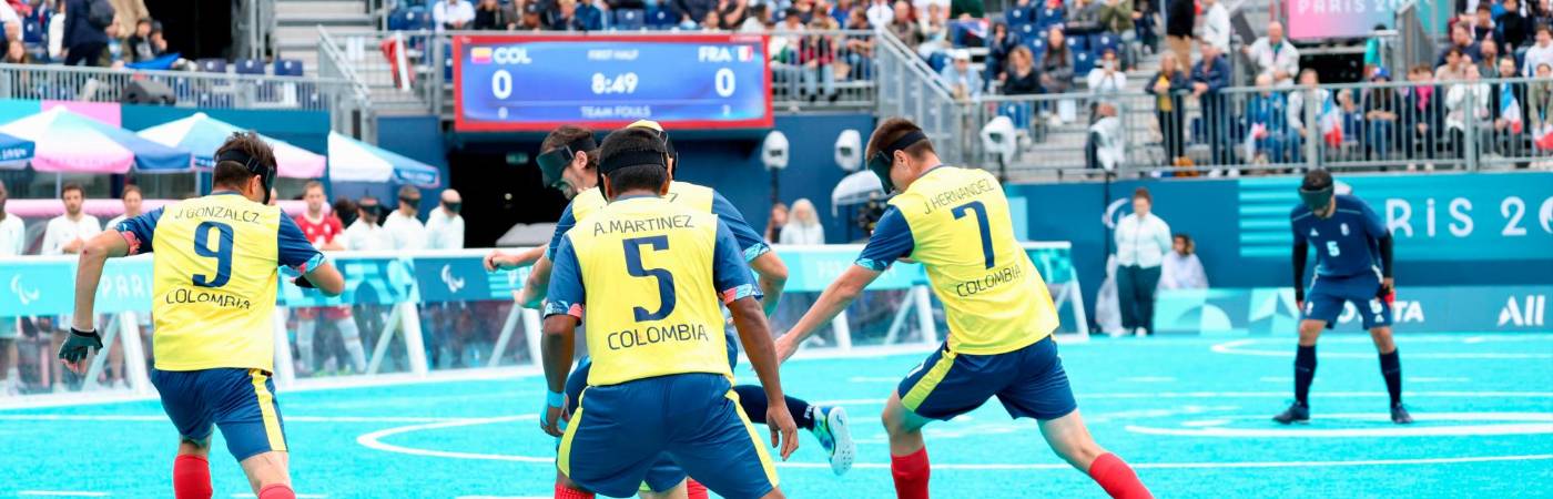 Esta es la primera derrota del equipo de fútbol para ciegos. / FOTO: COMITÉ PARALÍMPICO COLOMBIANO