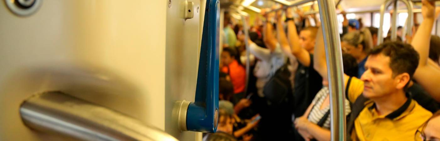 Palanca azul del Metro de Medellín. /FOTO: CORTESÍA METRO DE MEDELLÍN 