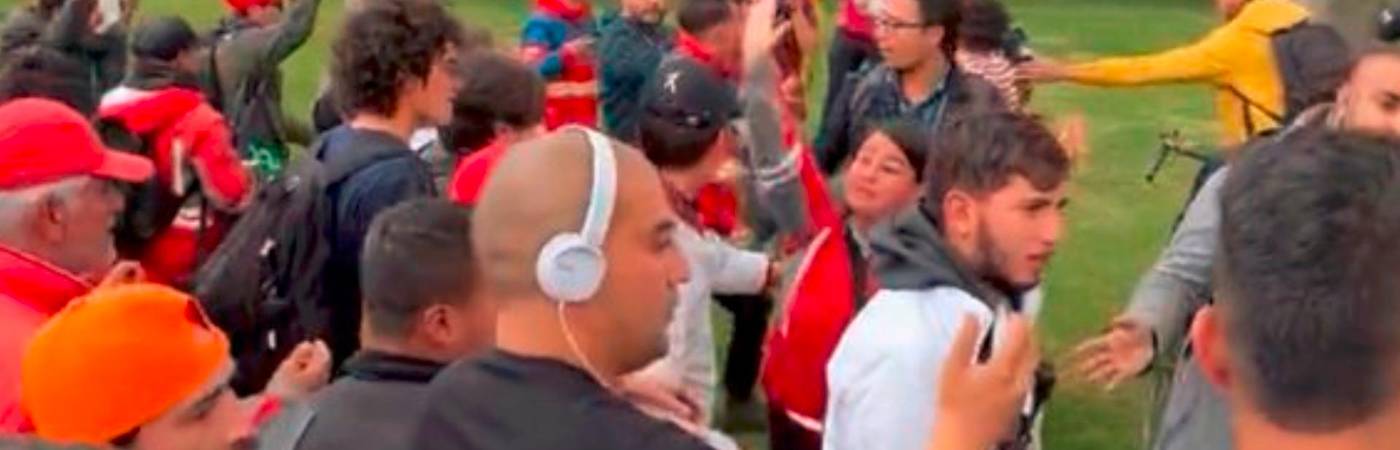 Moteros se enfrentaron a equipos de campaña de candidatos al Concejo de Bogotá durante las marchas