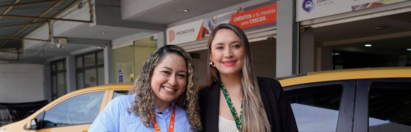 Eliana Montoya (izquierda) y Mariana Arroyave Silva (derecha). / FOTO: COMFENALCO - MOVALTO