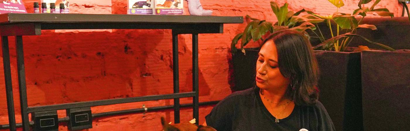 Los chalecos, que vienen en tallas S, M y L, para gato y en siete tallas para perro, tiene un valor entre 90 y 130 mil pesos, de acuerdo al tamaño que solicite. / FOTO: JEANN RODRÍGUEZ C.