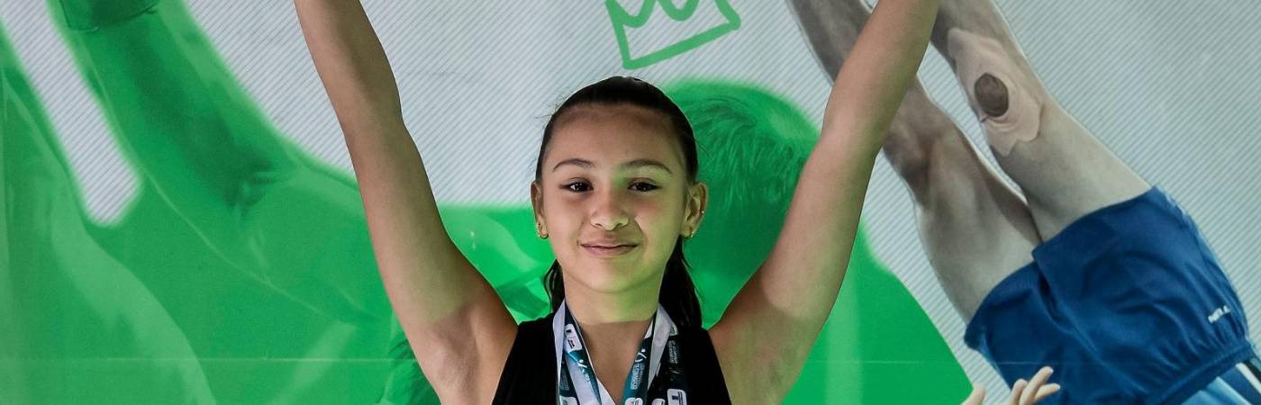 La deportista disfruta competir en los eventos nacionales e internacionales. Alejandra, su entrenadora, asegura que su carisma impacta a los jueces. / FOTO: JAIME PÉREZ