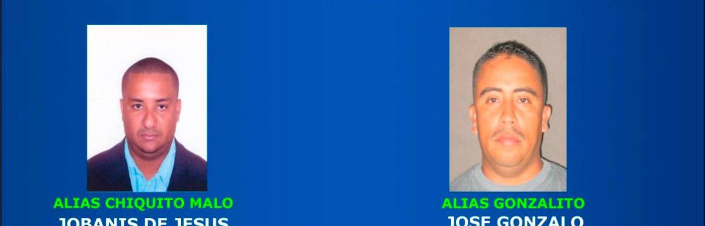 Hasta $ 100 millones ofrecieron las autoridades por información que permita la captura de estos 3 sujetos. /CARTEL: POLICÍA NACIONAL