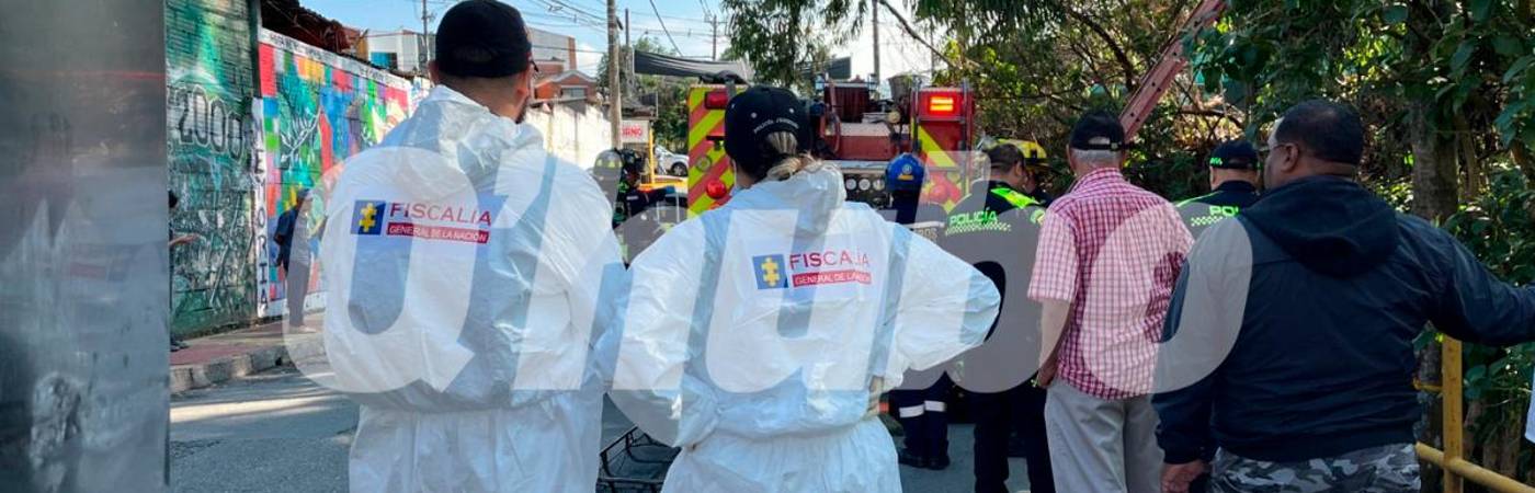 El cuerpo fue recuperado por los bomberos y agentes del CTI de la Fiscalía se encargaron de las labores judiciales. /FOTO: ANDRÉS FELIPE OSORIO GARCÍA