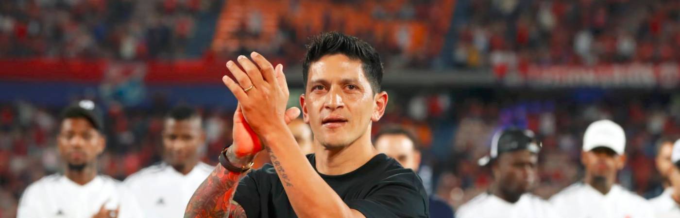 Germán Ezequiel Cano, goleador histórico de Independiente Medellín. /FOTO: JAIME PÉREZ.