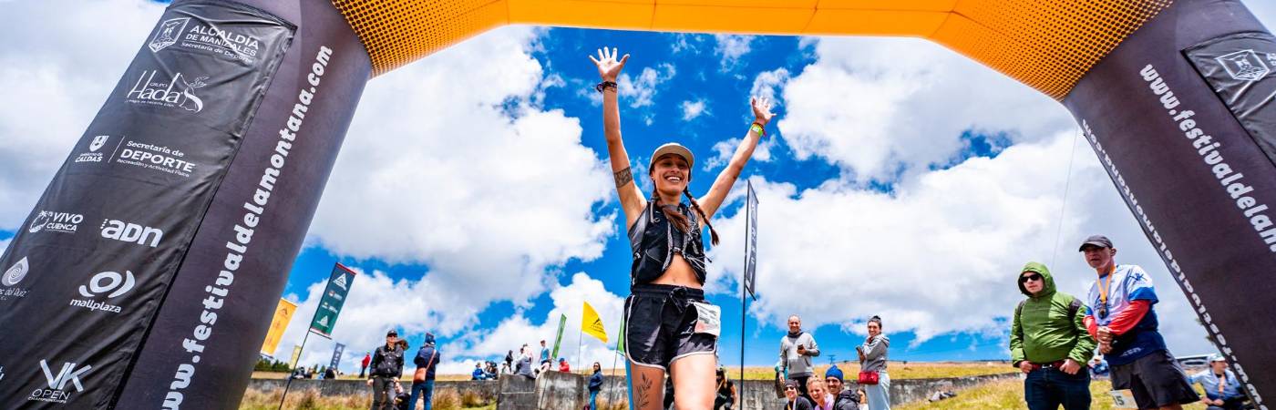 Jenny Daniela Rubiano se quedó con el primer lugar de los 42 k. / FOTO: CORTESÍA.