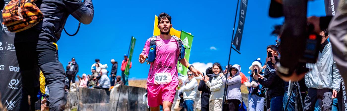 Julián Esteban Villegas, vencedor de los 42 k de la rama masculilna. / FOTO: CORTESÍA.