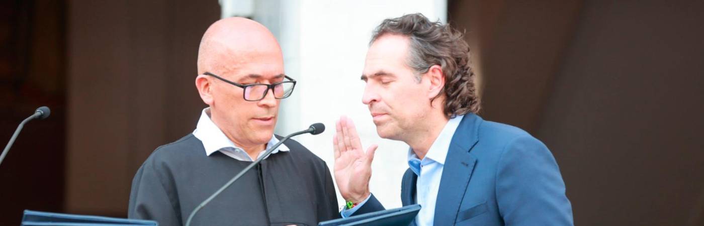 Juramento de Federico Gutiérrez. /FOTO: MANUEL SALDARRIAGA. 