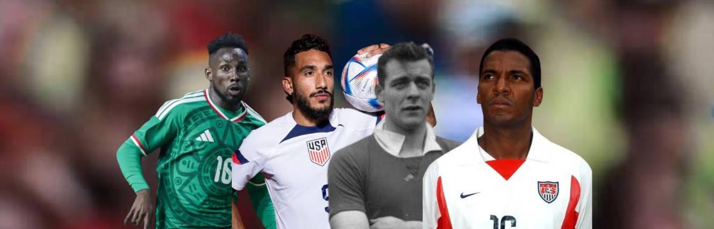 Julián Quiñones (México), Jesús Ferreira (Estados Unidos), Alessandro Frigerio (Suiza) y Carlos Llamosa (Estados Unidos), sumaron minutos en Mundiales. FOTOS: GETTY, IG @MISELECCIONMX Y FIFA