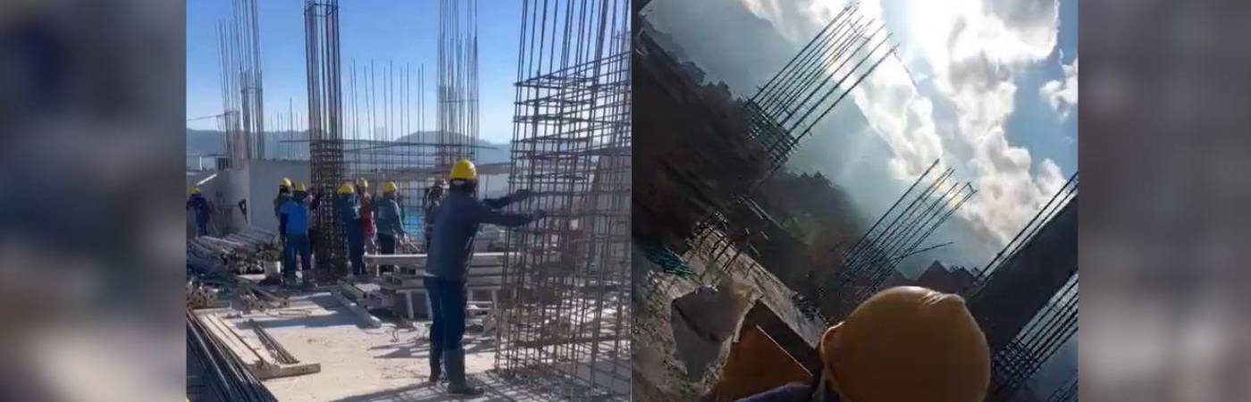 A la izquierda, el proyecto Mosaiko en Pereira; a la derecha, Ciudad Peldar, en Envigado. FOTOS: CAPTURAS DE VIDEO X @FDEBEDOUT Y TIKTOK @JHONAYSSO0512
