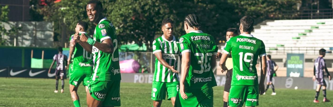 Atlético Nacional en su debut con victoria ante Tigres por Copa. FOTO: CORTESÍA ATLÉTICO NACIONAL