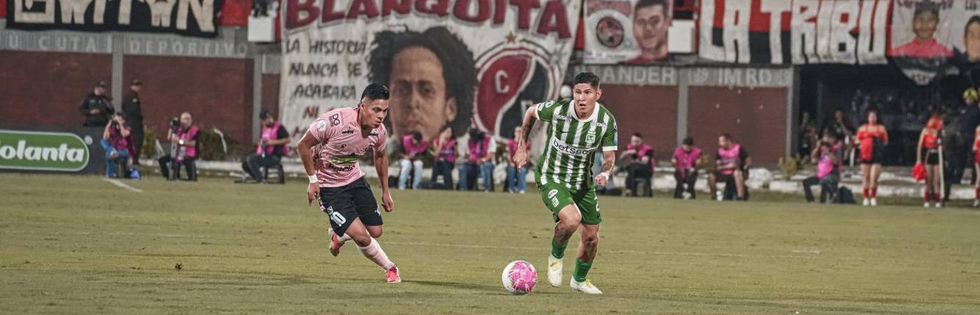 Cúcúta Deportivo vs Atlético Nacional en el General Santander. FOTO: CORTESÍA ATLÉTICO NACIONAL