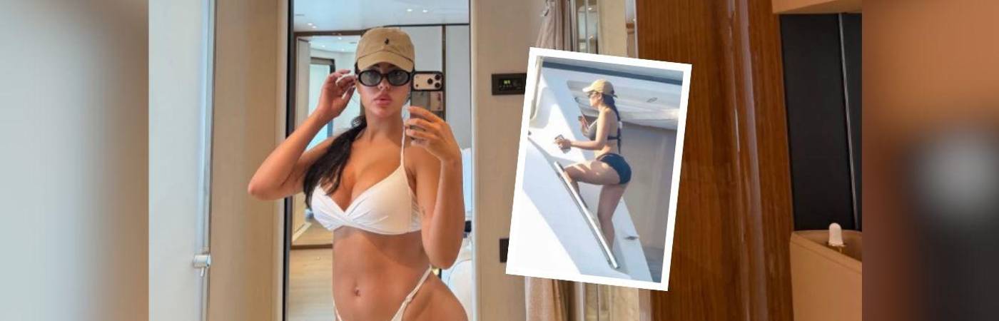 Las fotos fueron tomadas en las costas de Mallorca, España, mientras Georgina y su familia disfrutaban de las vacaciones. FOTOS: INSTAGRAM @GEORGINAGIO